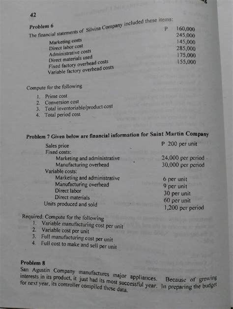 cost accounting and control problems.. : r/AccountingPH .